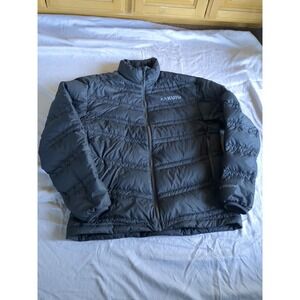 KUIU Super Down Ultra Puffer Jacket Mock Neck Gray Sz Medium Full Zip